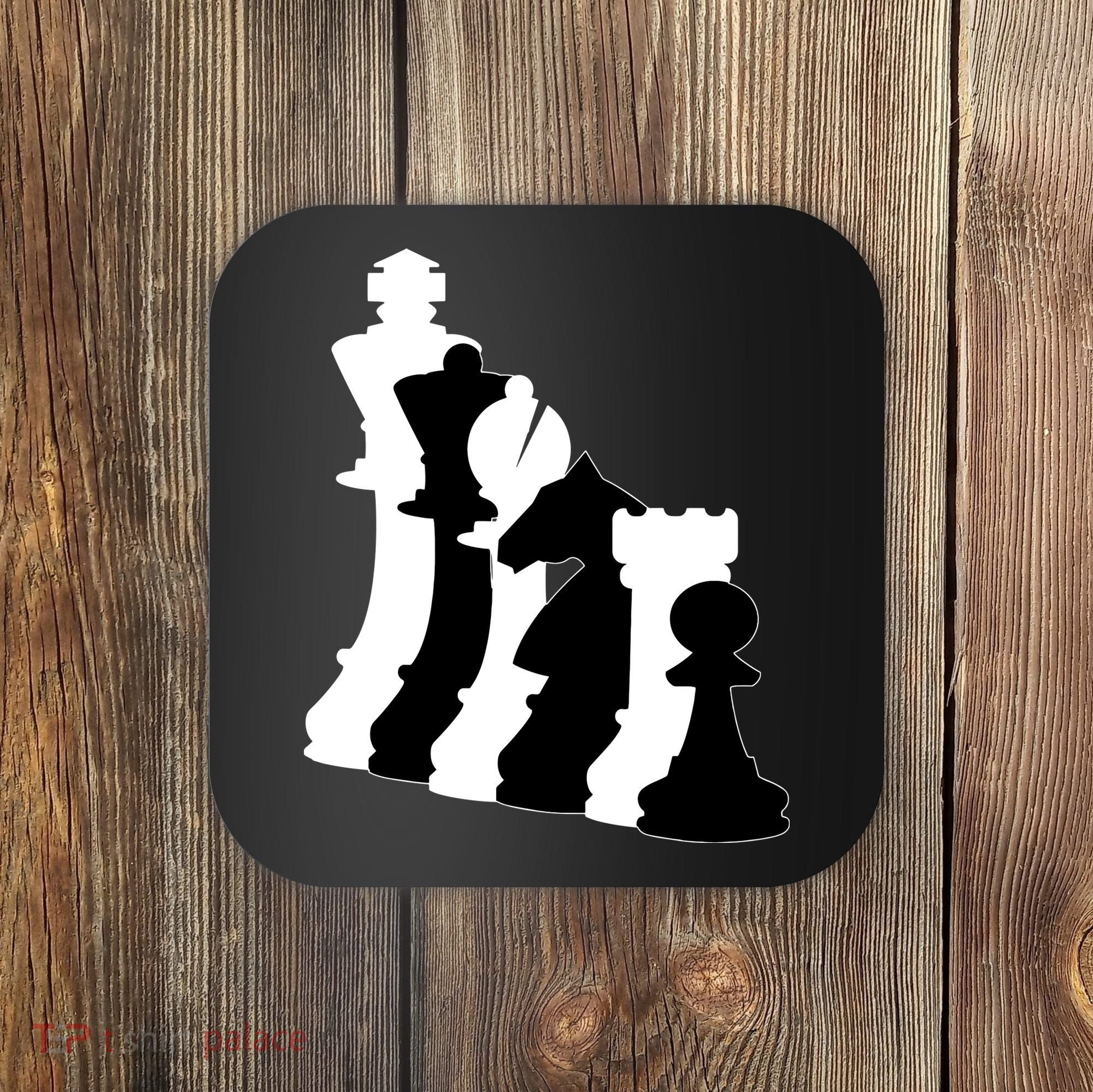 Chess Pieces, Chess Lover, Titled Chess Player, Chess Master Coaster
