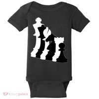 Chess Pieces, Chess Lover, Titled Chess Player, Chess Master Baby Bodysuit thumb 0
