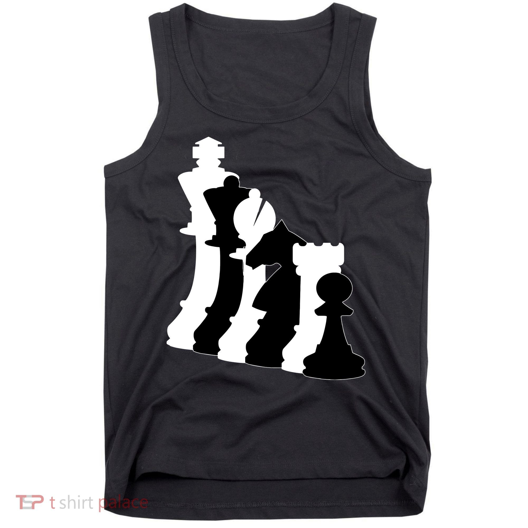 Chess Pieces, Chess Lover, Titled Chess Player, Chess Master Tank Top
