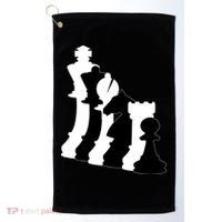 Chess Pieces, Chess Lover, Titled Chess Player, Chess Master Golf Towel thumb 0