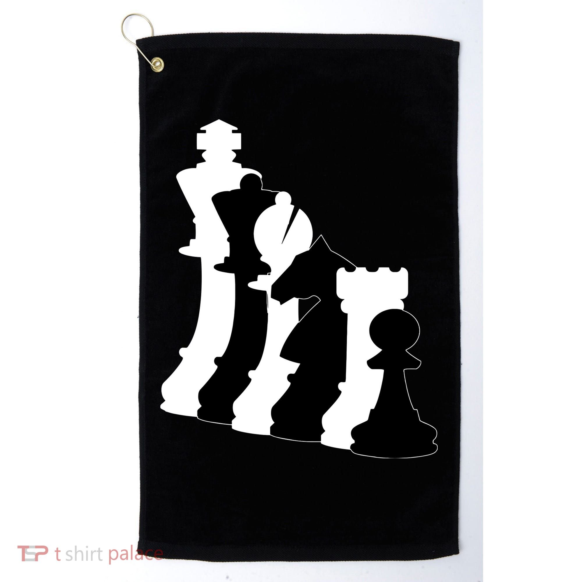 Chess Pieces, Chess Lover, Titled Chess Player, Chess Master Golf Towel