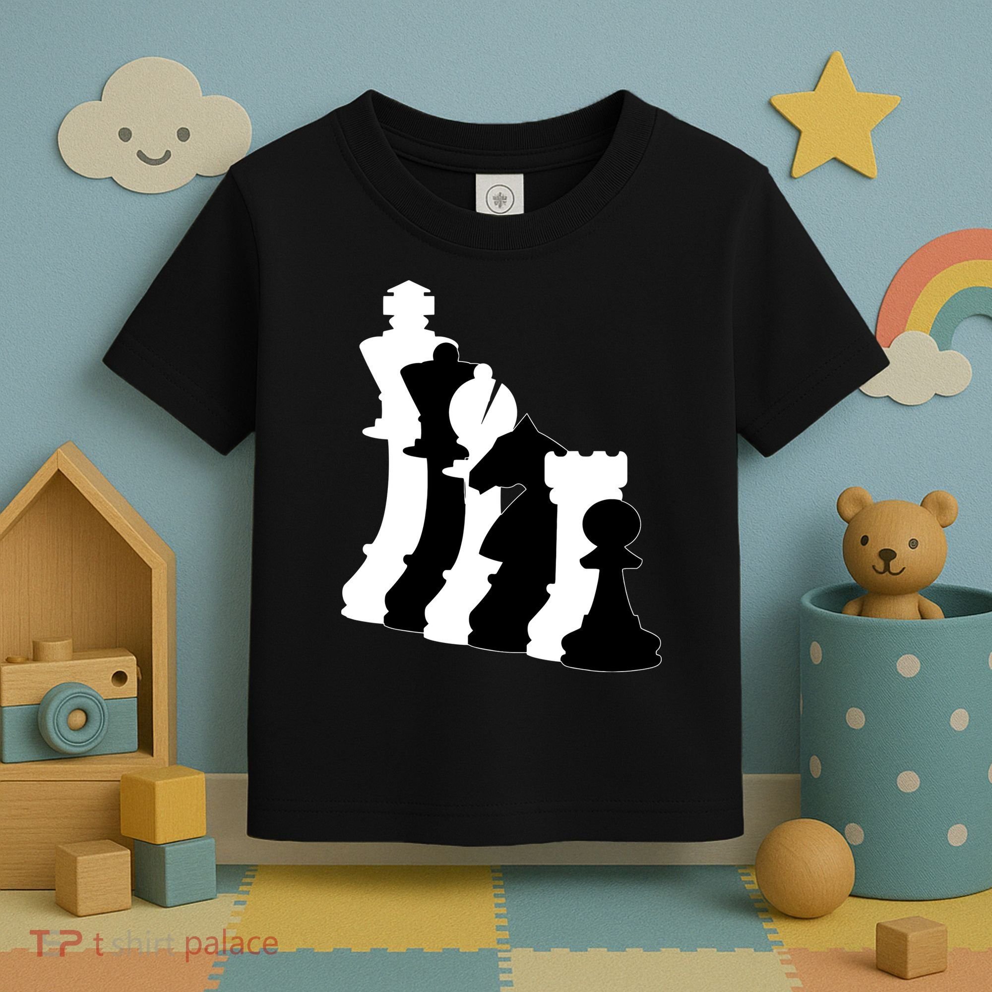 Chess Pieces, Chess Lover, Titled Chess Player, Chess Master Toddler T-Shirt