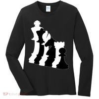 Chess Pieces, Chess Lover, Titled Chess Player, Chess Master Women's Long Sleeve Shirt thumb 0