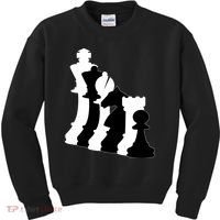 Chess Pieces, Chess Lover, Titled Chess Player, Chess Master Kids Sweatshirt thumb 0