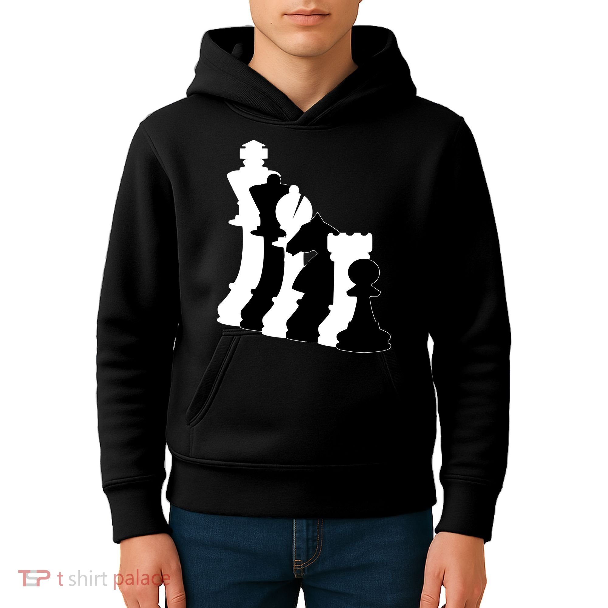 Chess Pieces, Chess Lover, Titled Chess Player, Chess Master Kids Hoodie