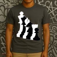 Chess Pieces, Chess Lover, Titled Chess Player, Chess Master T-Shirt thumb 3