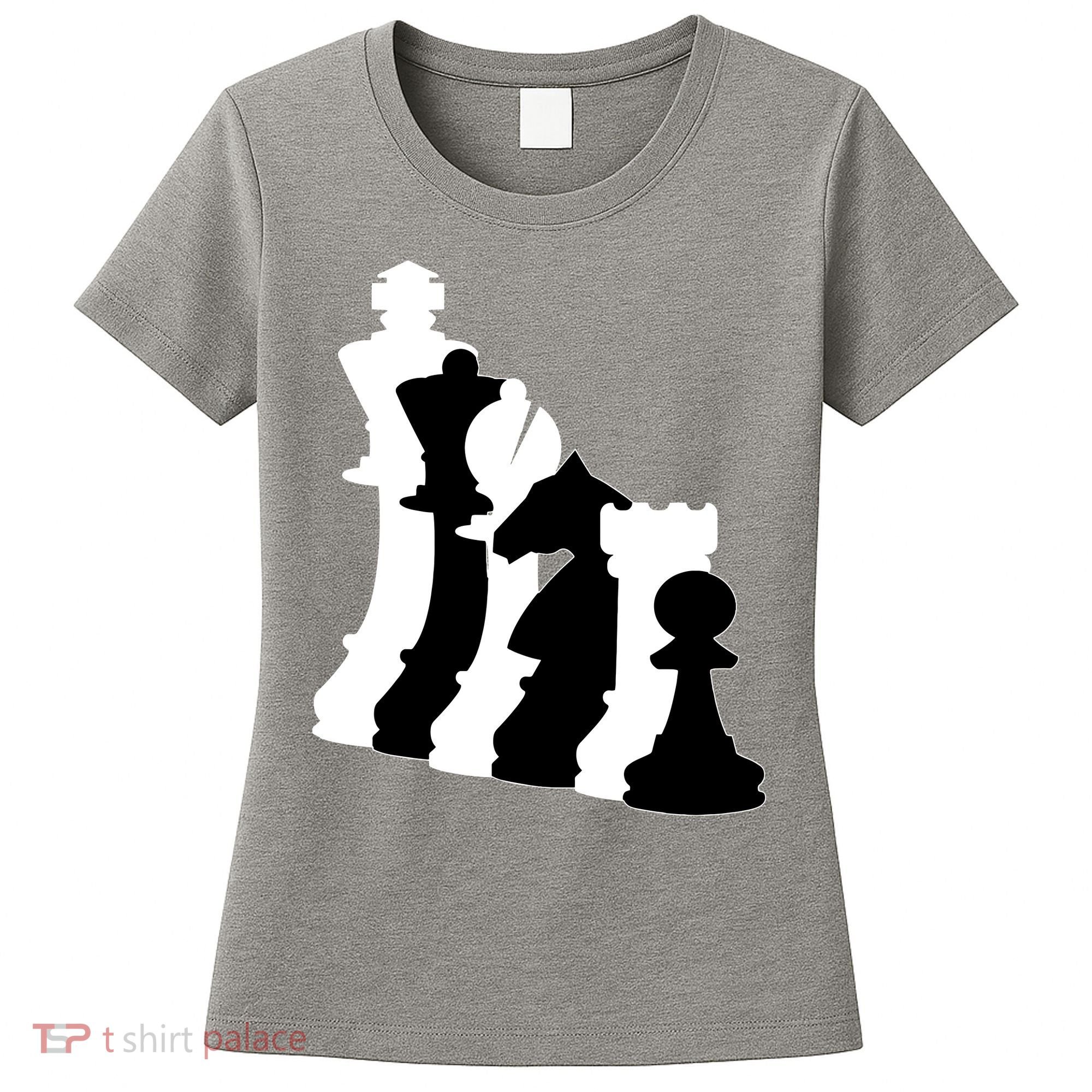 Chess Pieces, Chess Lover, Titled Chess Player, Chess Master Women's T-Shirt