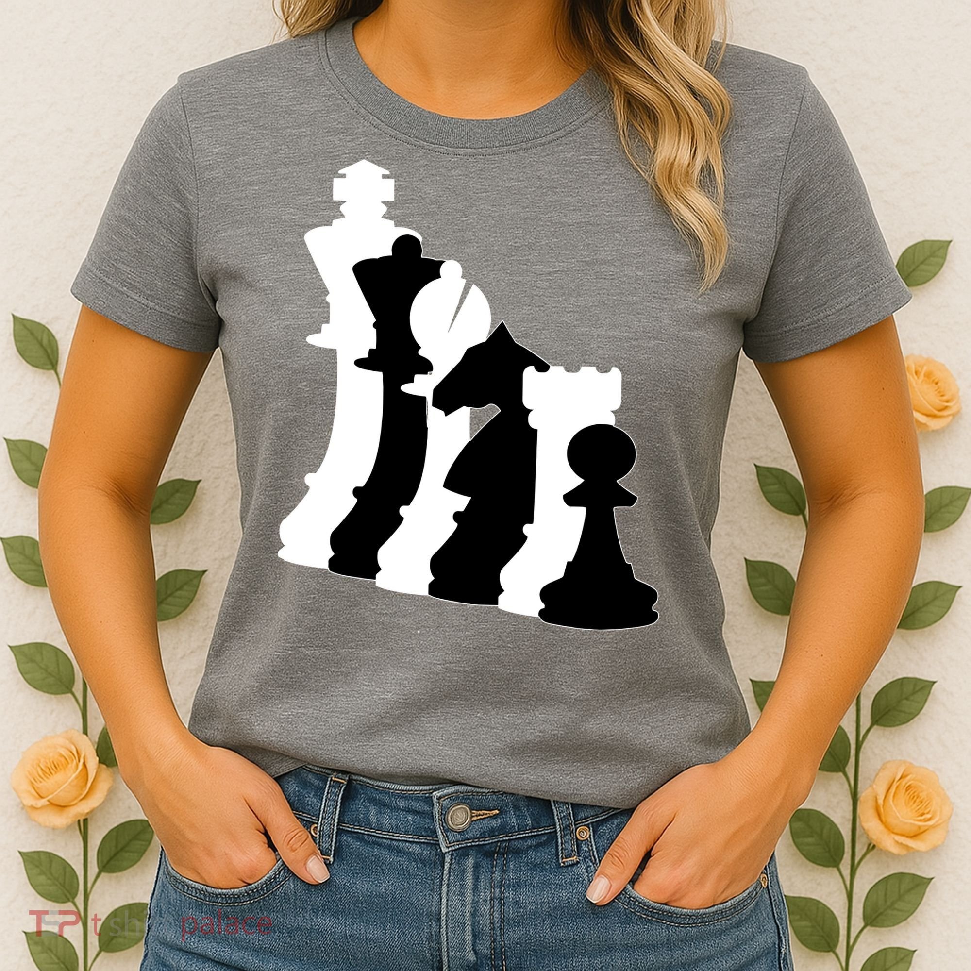 Chess Pieces, Chess Lover, Titled Chess Player, Chess Master Women's T-Shirt