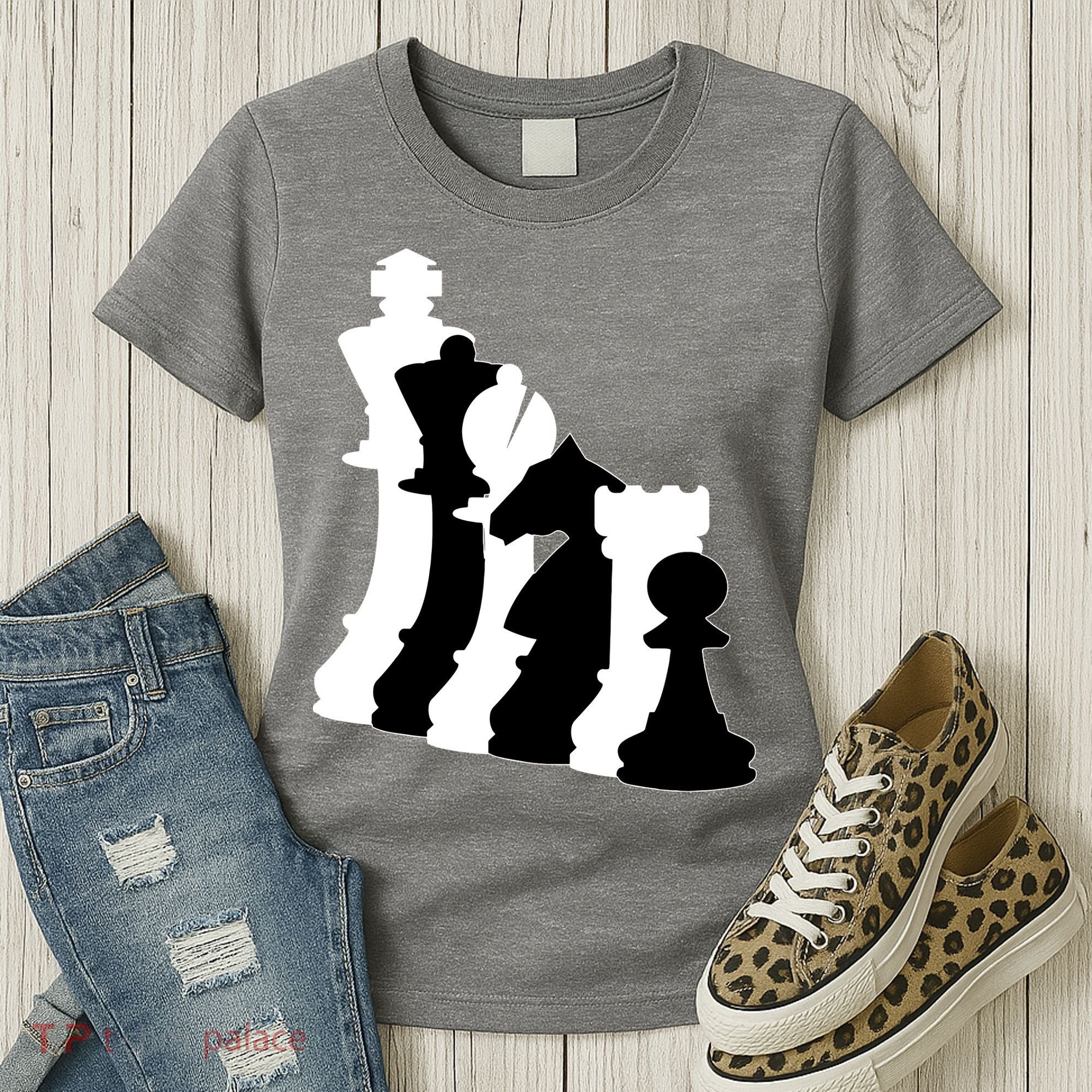 Chess Pieces, Chess Lover, Titled Chess Player, Chess Master Women's T-Shirt