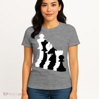 Chess Pieces, Chess Lover, Titled Chess Player, Chess Master Women's T-Shirt thumb 4