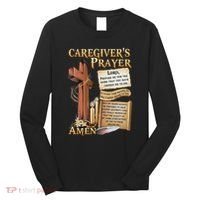 CaregiverS Prayer Christian Cross Faith Hope Love Jesus Long Sleeve Shirt thumb 0