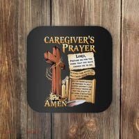 CaregiverS Prayer Christian Cross Faith Hope Love Jesus Coaster thumb 0