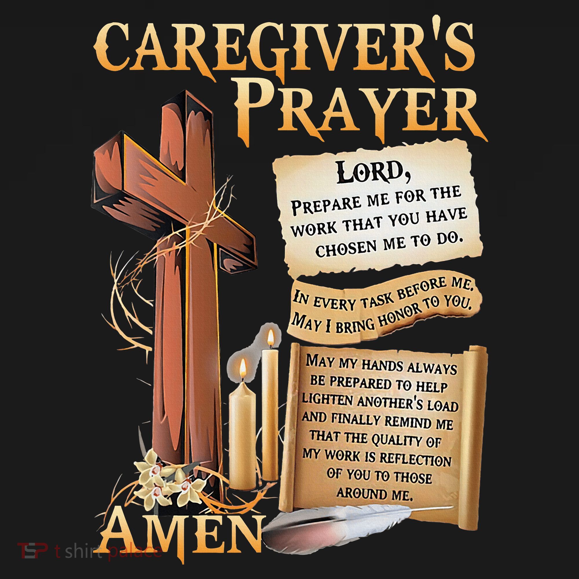 CaregiverS Prayer Christian Cross Faith Hope Love Jesus Women's Hoodie