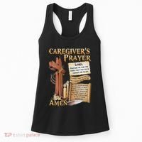 CaregiverS Prayer Christian Cross Faith Hope Love Jesus Women's Tank Top thumb 0