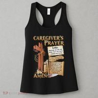 CaregiverS Prayer Christian Cross Faith Hope Love Jesus Women's Tank Top thumb 3