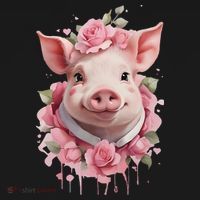 Cute Pig Doggie Tank thumb 4