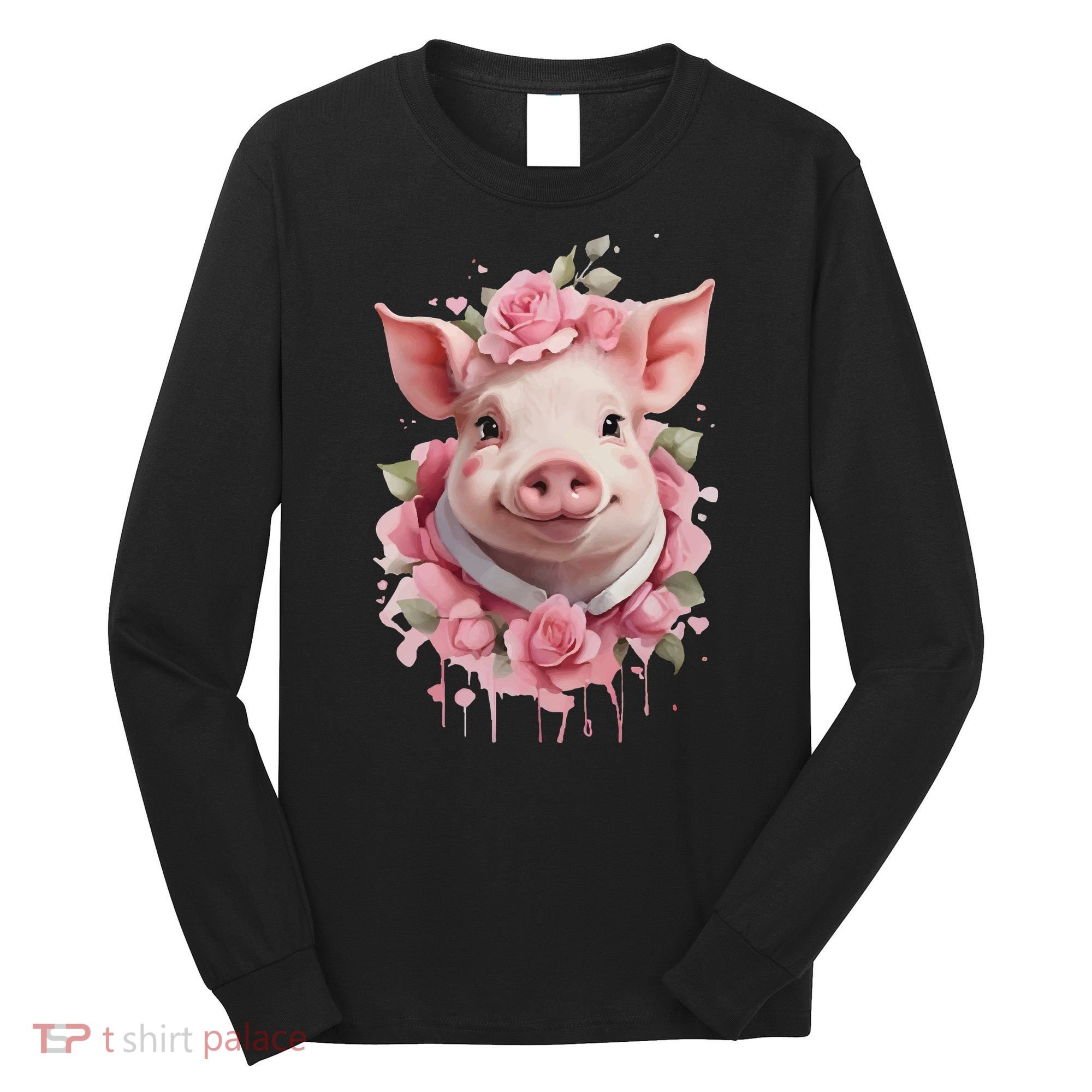Cute Pig Long Sleeve Shirt