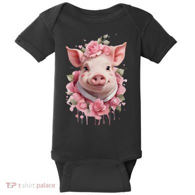 Cute Pig Baby Bodysuit