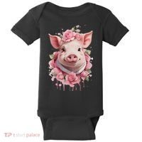 Cute Pig Baby Bodysuit thumb 0