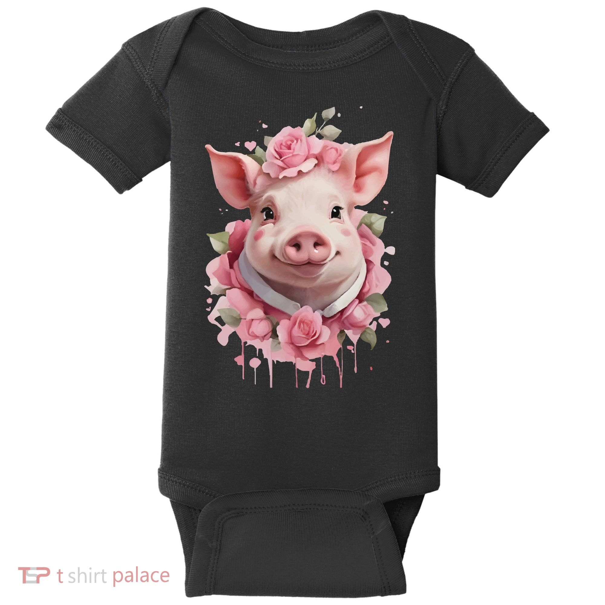 Cute Pig Baby Bodysuit