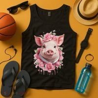 Cute Pig Tank Top thumb 4