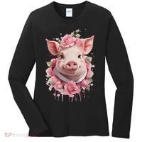 Cute Pig Women's Long Sleeve Shirt thumb 0