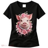 Cute Pig Women's T-Shirt thumb 0