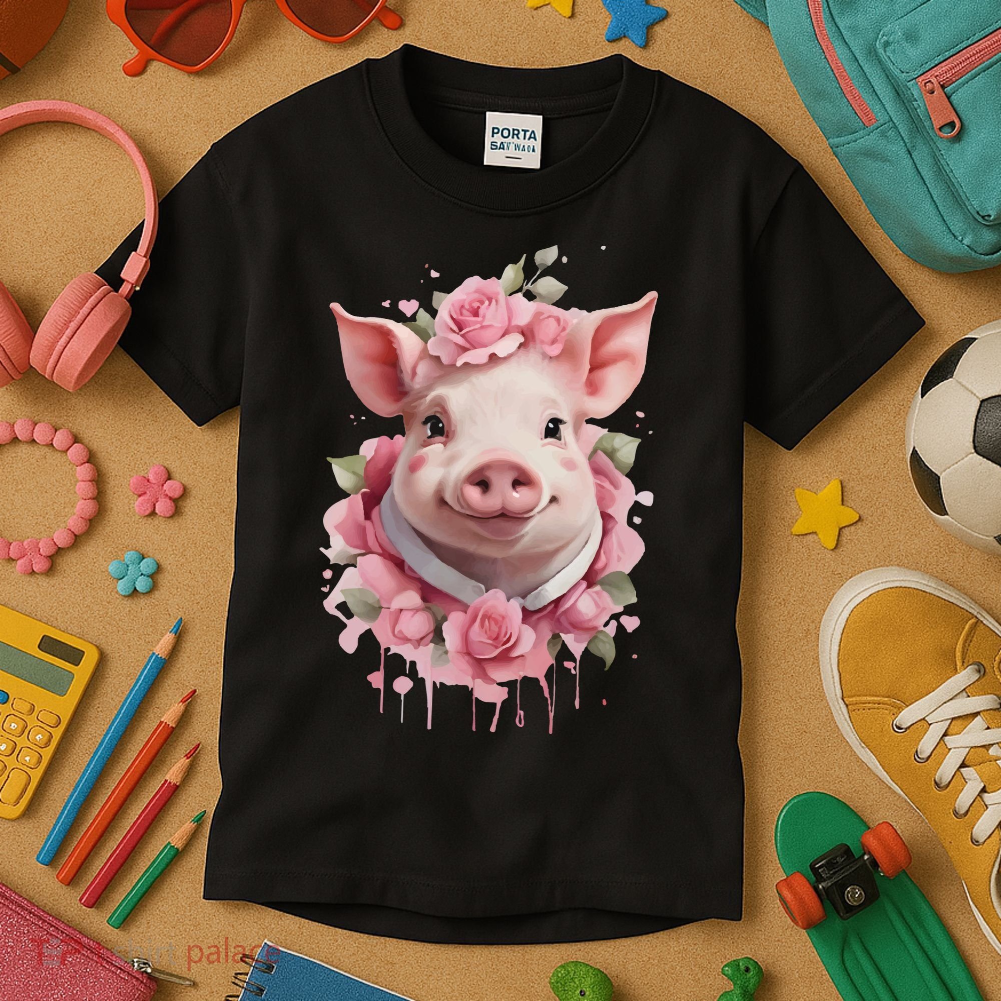 Cute Pig Kids T-Shirt