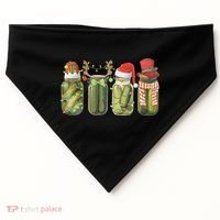 Christmas Pickle Canning Season Pickle Lovers USA-Made Doggie Bandana thumb 0