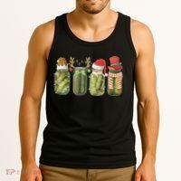 Christmas Pickle Canning Season Pickle Lovers Tank Top thumb 3