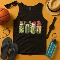 Christmas Pickle Canning Season Pickle Lovers Tank Top thumb 4