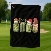 Christmas Pickle Canning Season Pickle Lovers Golf Towel thumb 1