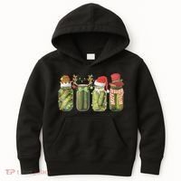 Christmas Pickle Canning Season Pickle Lovers Kids Hoodie thumb 0
