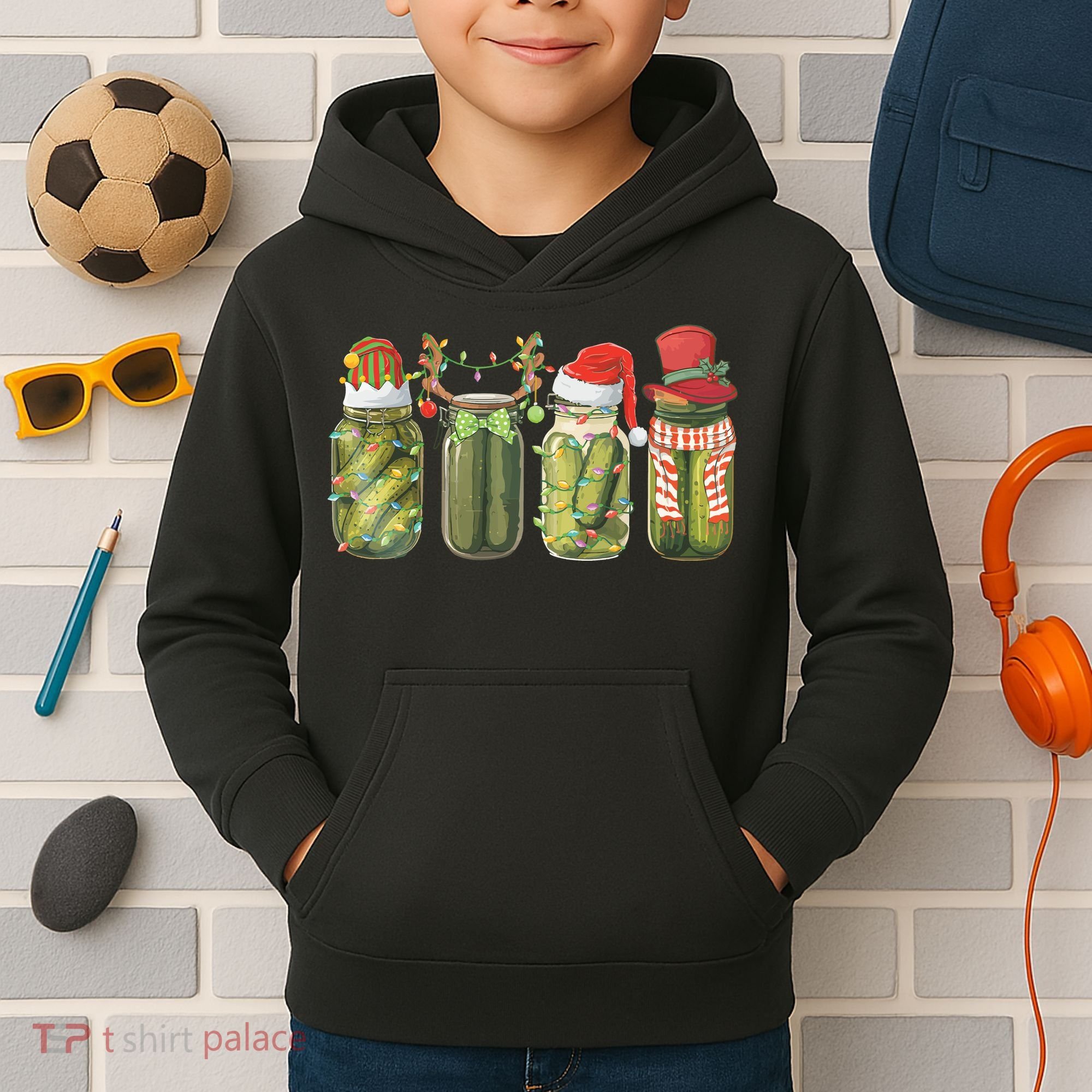 Christmas Pickle Canning Season Pickle Lovers Kids Hoodie