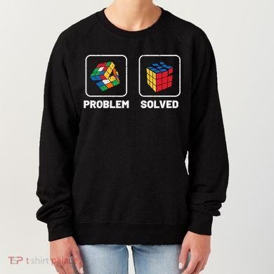 Competitive Puzzle Cube Problem Solved Speed Cubing Meaningful Gift Women's Sweatshirt