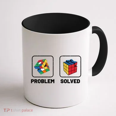 Competitive Puzzle Cube Problem Solved Speed Cubing Meaningful Gift Coffee Mug back