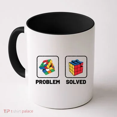 Competitive Puzzle Cube Problem Solved Speed Cubing Meaningful Gift Coffee Mug