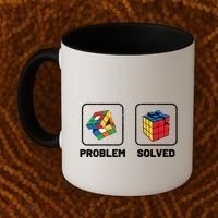 Competitive Puzzle Cube Problem Solved Speed Cubing Meaningful Gift Coffee Mug thumb 2