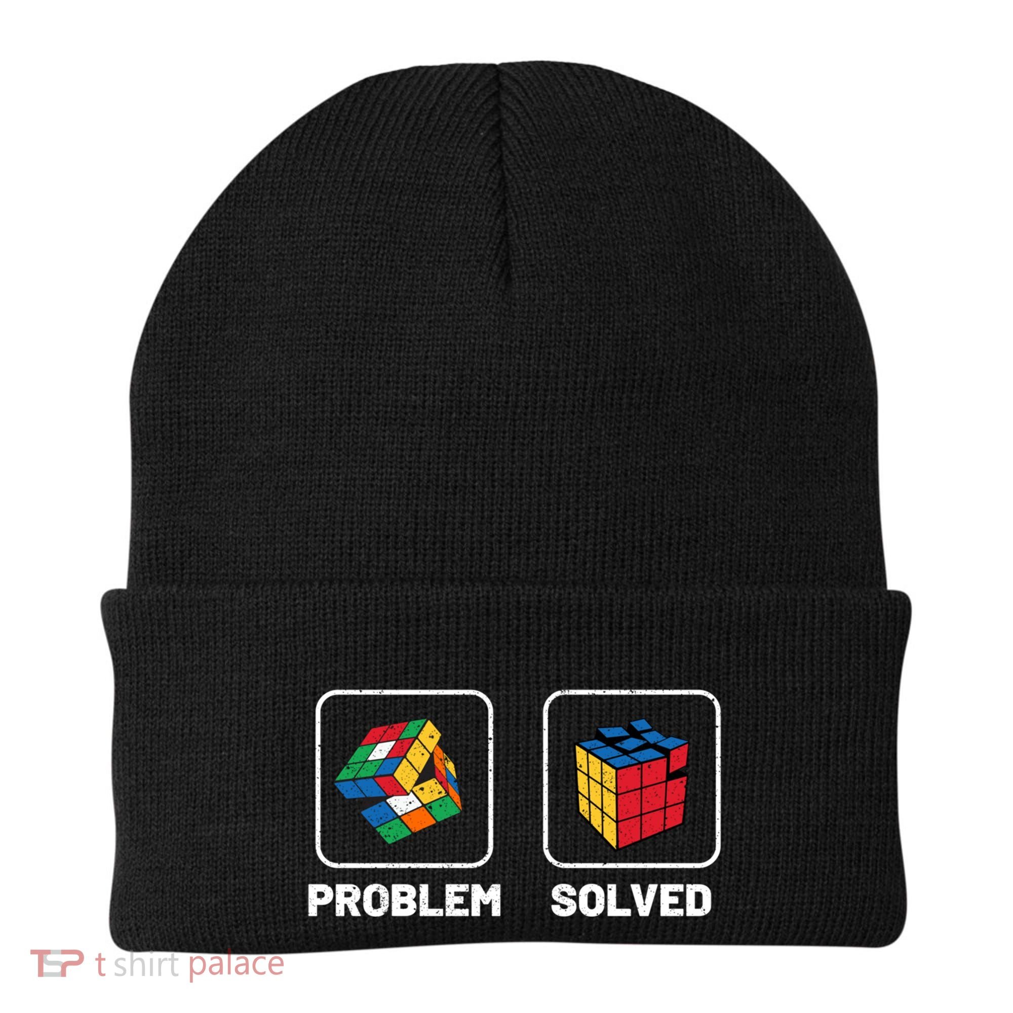 Competitive Puzzle Cube Problem Solved Speed Cubing Meaningful Gift Beanie