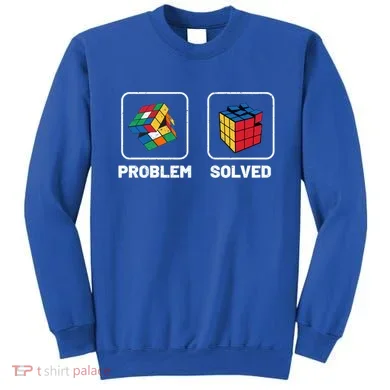 Competitive Puzzle Cube Problem Solved Speed Cubing Meaningful Gift Sweatshirt