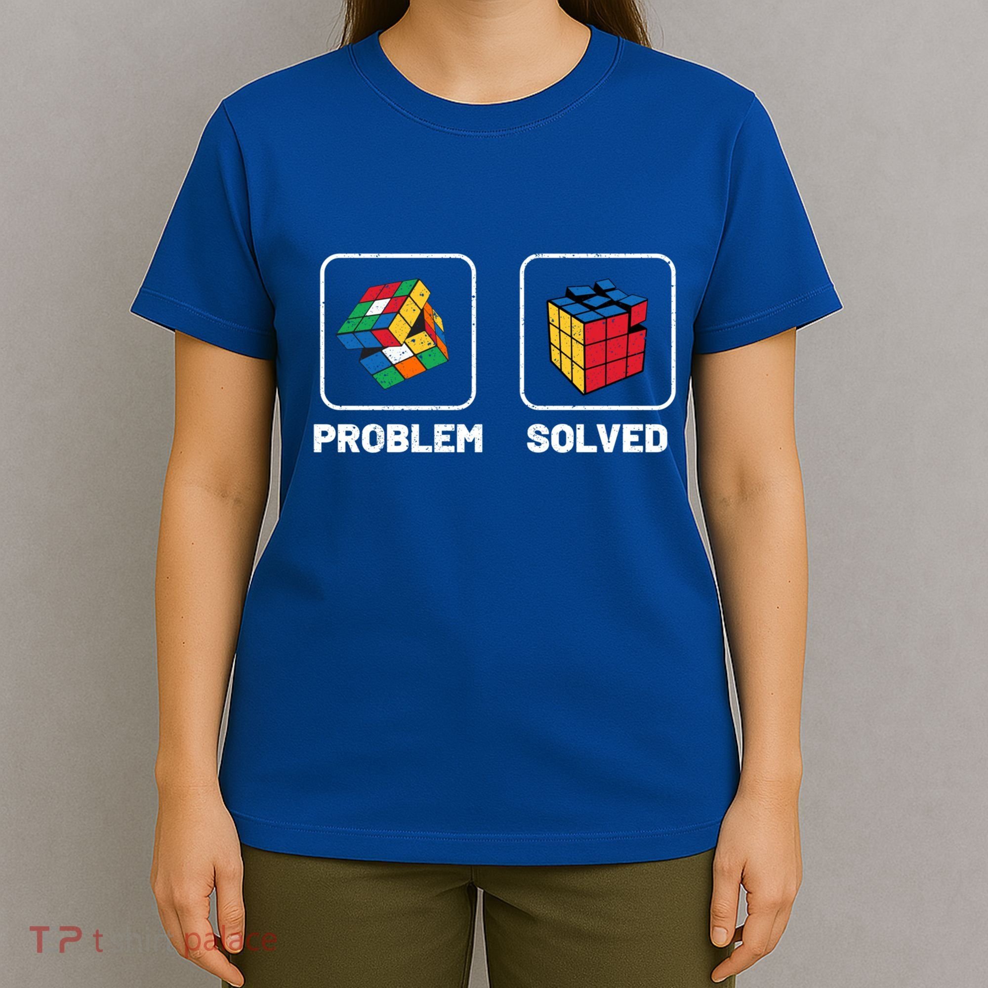 Competitive Puzzle Cube Problem Solved Speed Cubing Meaningful Gift T-Shirt