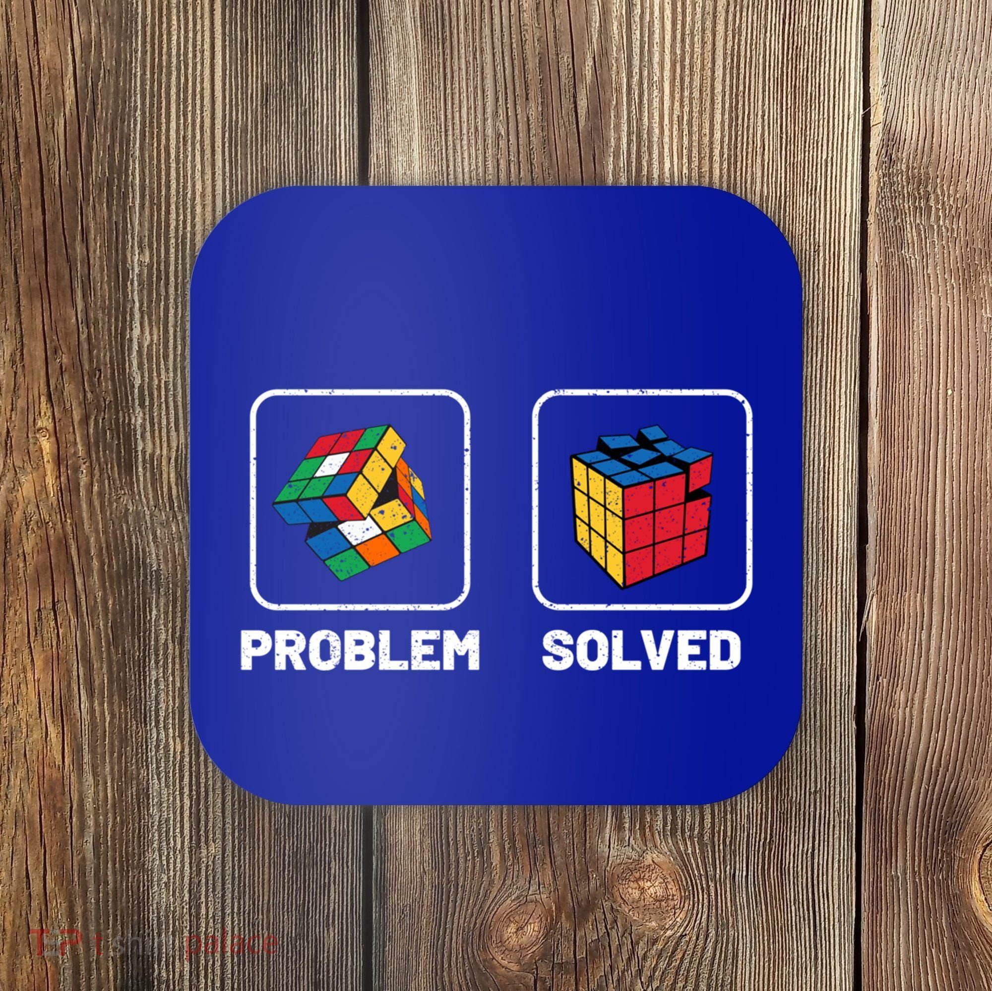 Competitive Puzzle Cube Problem Solved Speed Cubing Meaningful Gift Coaster