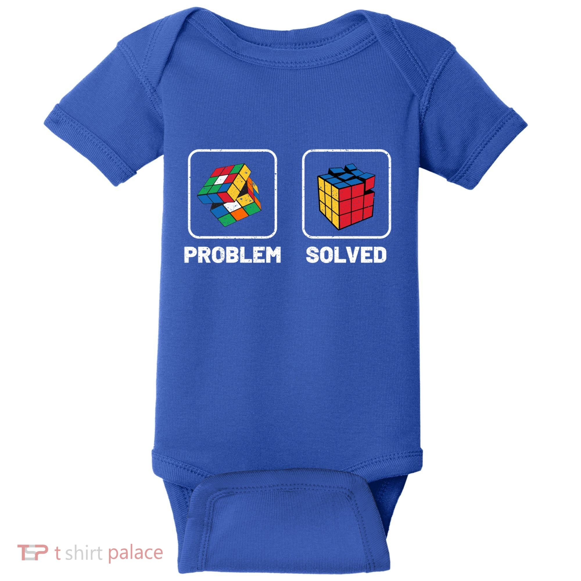 Competitive Puzzle Cube Problem Solved Speed Cubing Meaningful Gift Baby Bodysuit