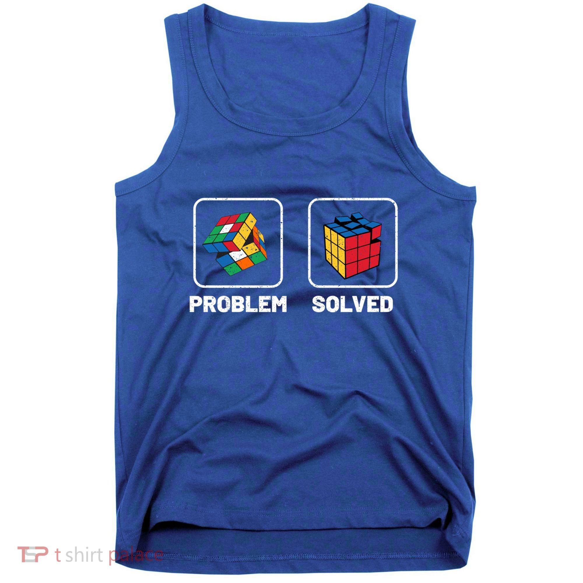 Competitive Puzzle Cube Problem Solved Speed Cubing Meaningful Gift Tank Top