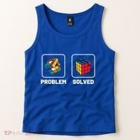 Competitive Puzzle Cube Problem Solved Speed Cubing Meaningful Gift Tank Top thumb 2