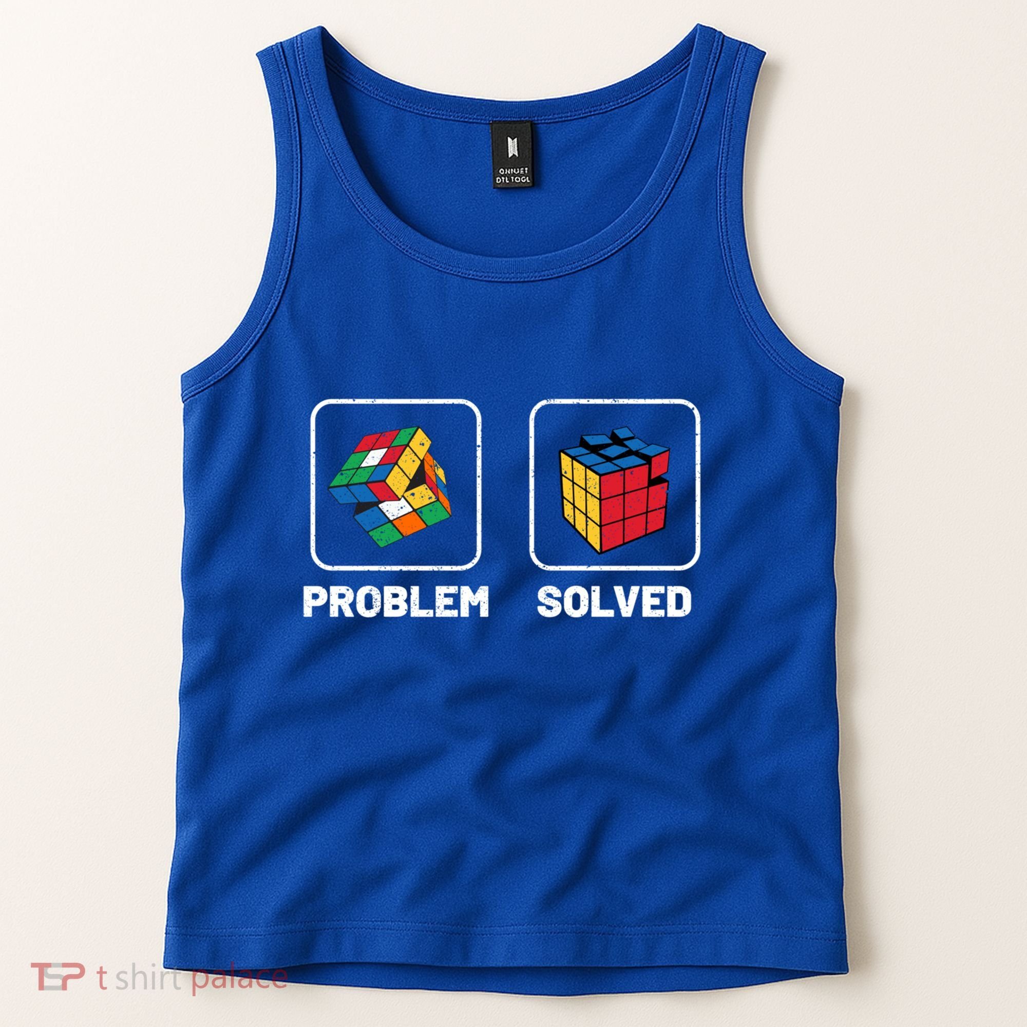 Competitive Puzzle Cube Problem Solved Speed Cubing Meaningful Gift Tank Top