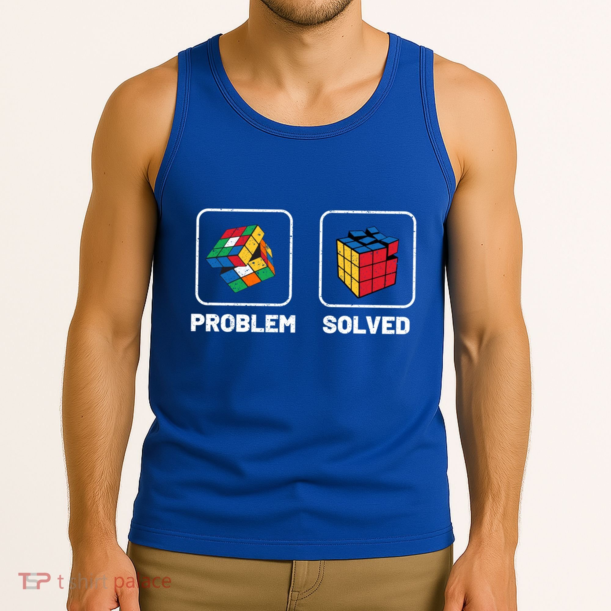Competitive Puzzle Cube Problem Solved Speed Cubing Meaningful Gift Tank Top