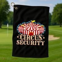 Circus Party Circus Security Golf Towel thumb 1