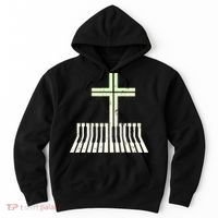 Christian Piano Cross Keyboard Pianist Hoodie thumb 0