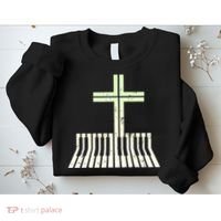 Christian Piano Cross Keyboard Pianist Sweatshirt thumb 2